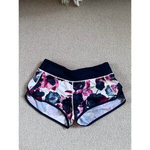 Lululemon Floral Speed Up Shorts